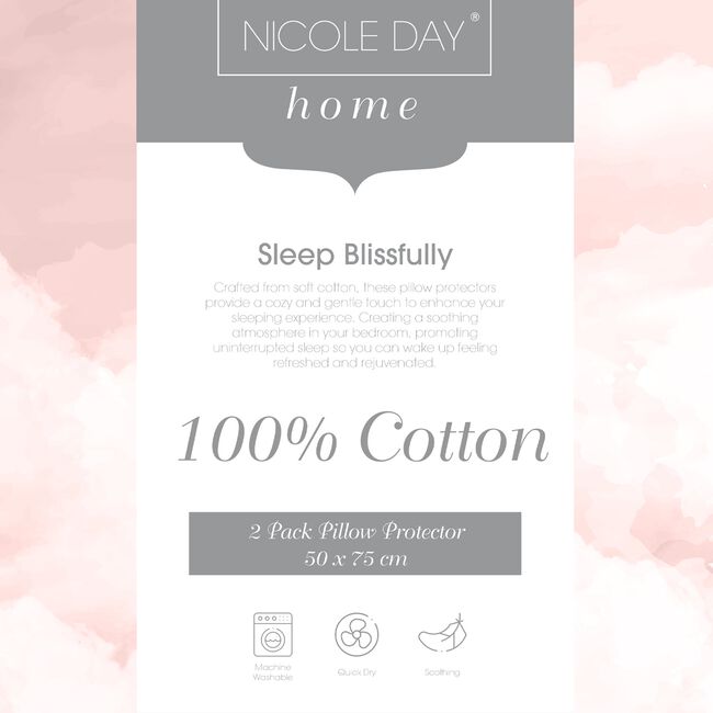 Nicole Day Scented Cotton Pillow Protector 2Pk