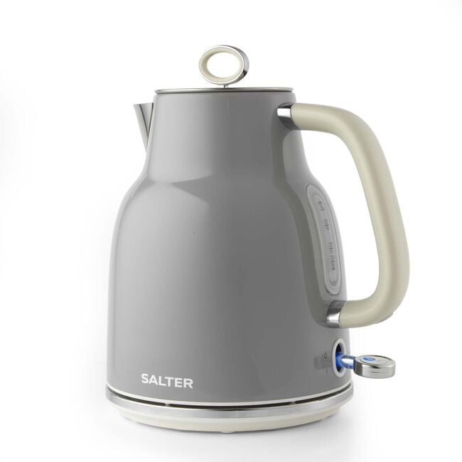 SALTER RETRO GREY 1.7L Rapid Boil Kettle