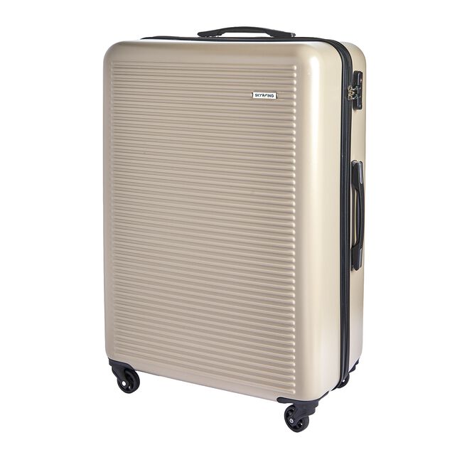 Large Lightweight Hardshell Luggage - Champagne