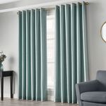 ELEGANZA FAUX SILK DUCK EGG 66x90 Curtain
