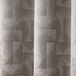 BLACKOUT & THERMAL GRAPHIC GEO GREY  66x54 Curtain