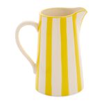Lemon Stripes Jug Vase