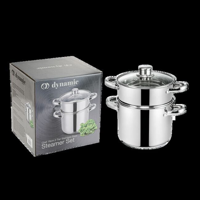 Dynamic Chef 18cm 2 Tier Steamer