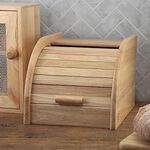 Apollo Mini Rubberwood Roll Top Bread Bin