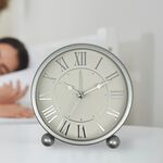 TABLE ALARM CLOCK Silver 11cm