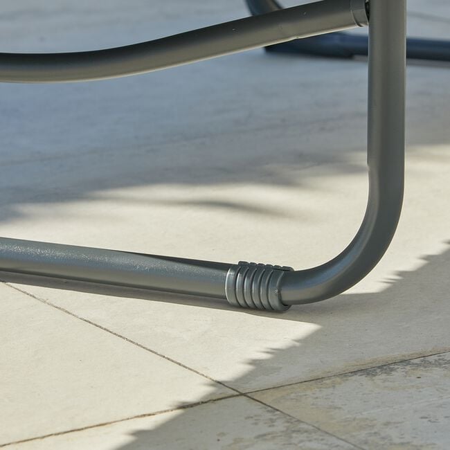 Black Folding Sun Lounger