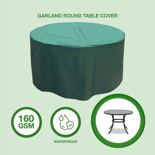 Garland Round Garden Table Cover - 128cm x 71cm