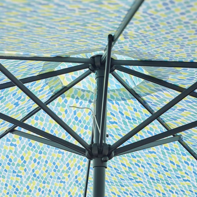 2.7M CRANK & TILT SUN PARASOL Tropical Green