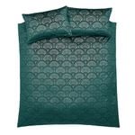 CATHERINE LANSFIELD SUPERKING DUVET COVER Art Deco Pearl Teal 