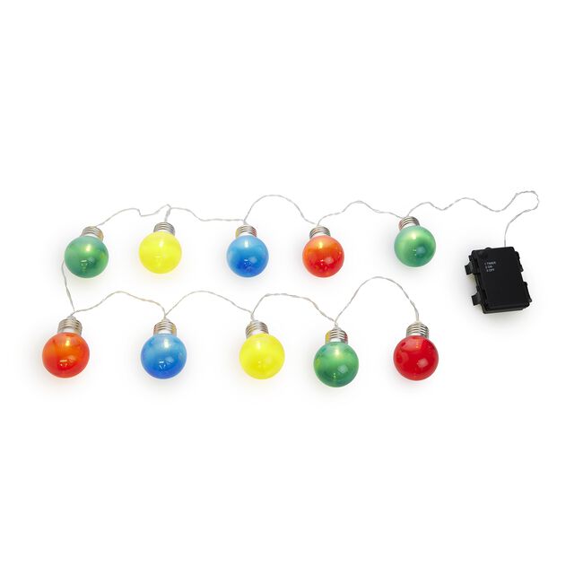 10 Outdoor Bauble String Christmas Lights