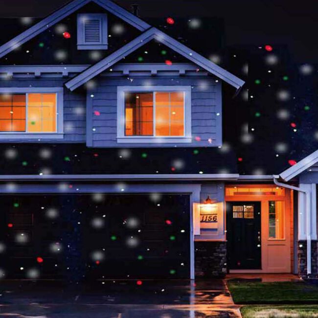 Outdoor Snow Falling Laser and Projector Light