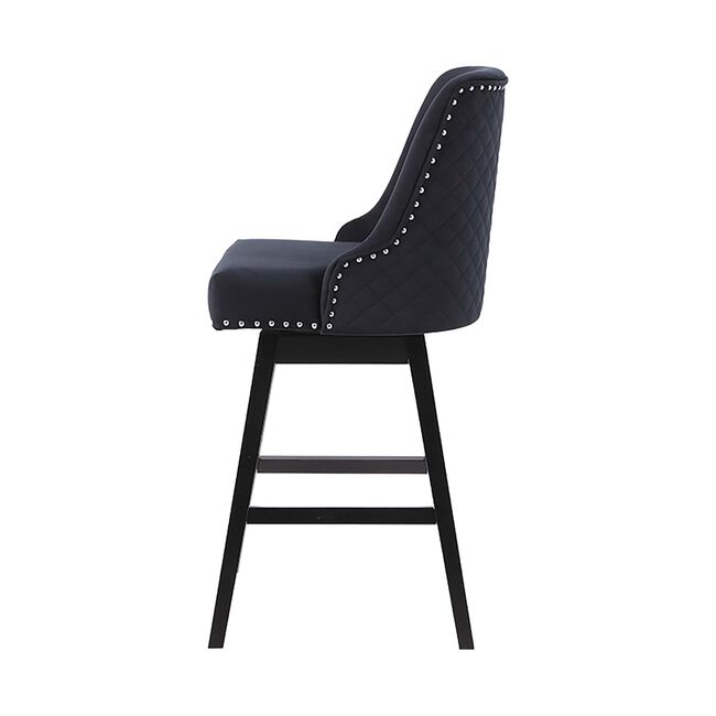 CHELSEA BARSTOOL Velvet Black 