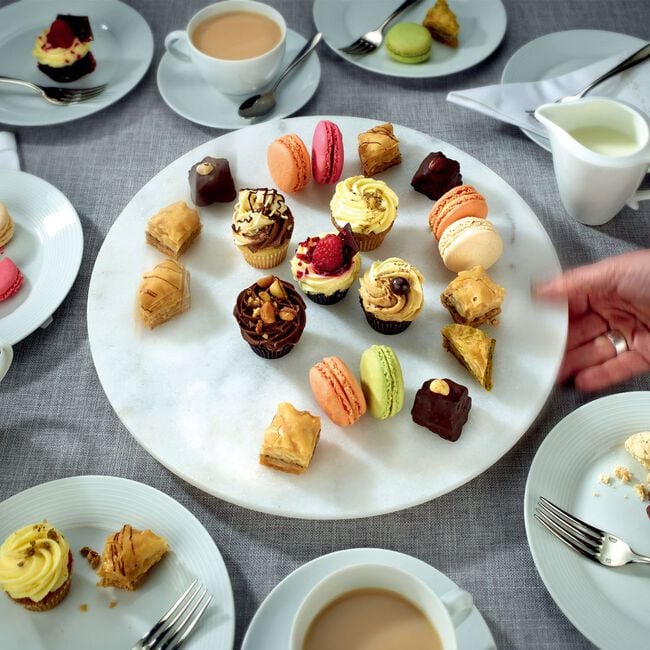 Fiesta Joy Marble Lazy Susan Turntable
