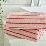 Deyongs Malmo Stripe Hand Towel Pink/Rose
