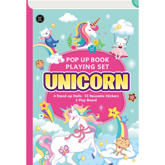 Unicorn Pop Up Book Playing Set