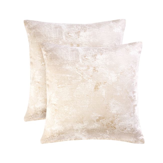Chinoiserie Cream Cushion Covers 2 Pack - 45x45cm