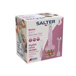 SALTER RETRO PINK 3 in 1 Blender Set