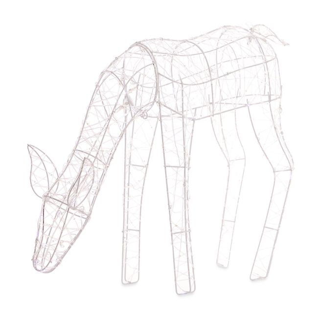 45cm Reindeer Silhouette with Twinkling Lights