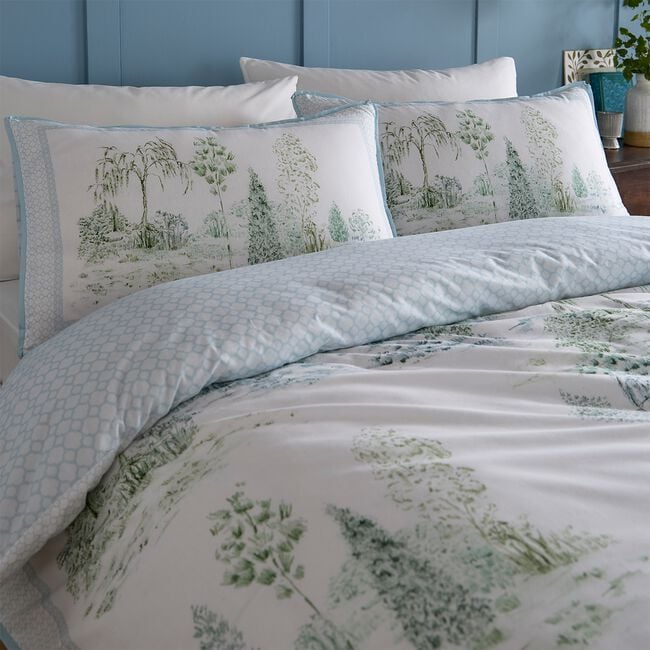 DOUBLE DUVET COVER Willow Tree Scene