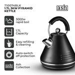 Tower Ash Black 1.7L Pyramid Kettle