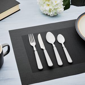 CoCo & Gray Plastic Handle 16 Piece Cutlery Set