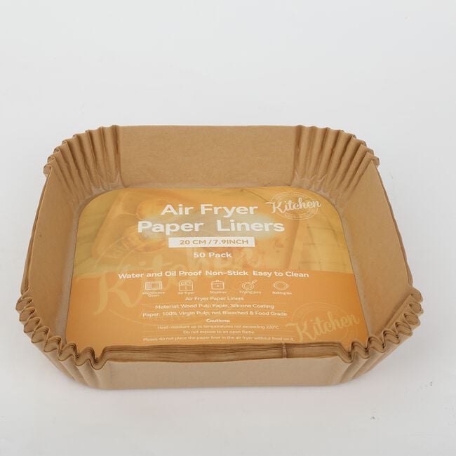 Kitchen Classic 50-Pack Square Air Fryer Liners 