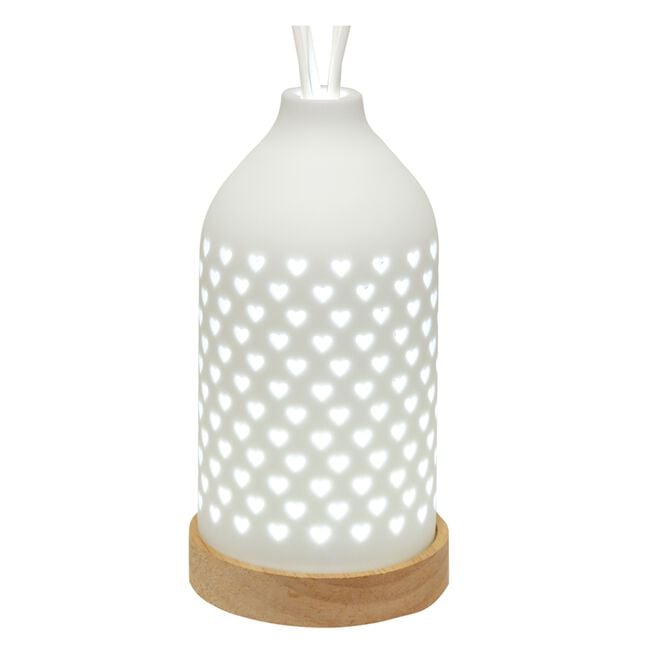 Woodbridge LED Reed Diffuser Hearts Patterns