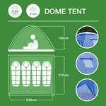 4 PERSON BLUE Dome Tent