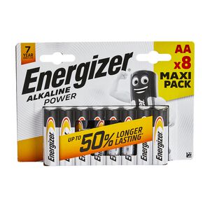 Energizer Alkaline Power AA Batteries - 8 Pack