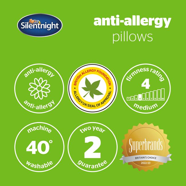 Anti-Allergy Pillow Pair Silentnight 