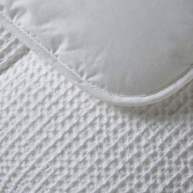 COVERLESS WAFFLE WHITE SINGLE 10.5TOG Duvet