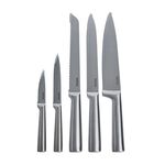 Noferro Bamboo 5 Piece Knife Block with Sharpener