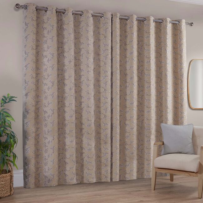 MAY BLOSSOM NATURAL 90x90 Curtain