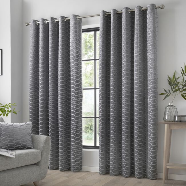 CURTINA KENDAL CHARCOAL 90x90 Curtain