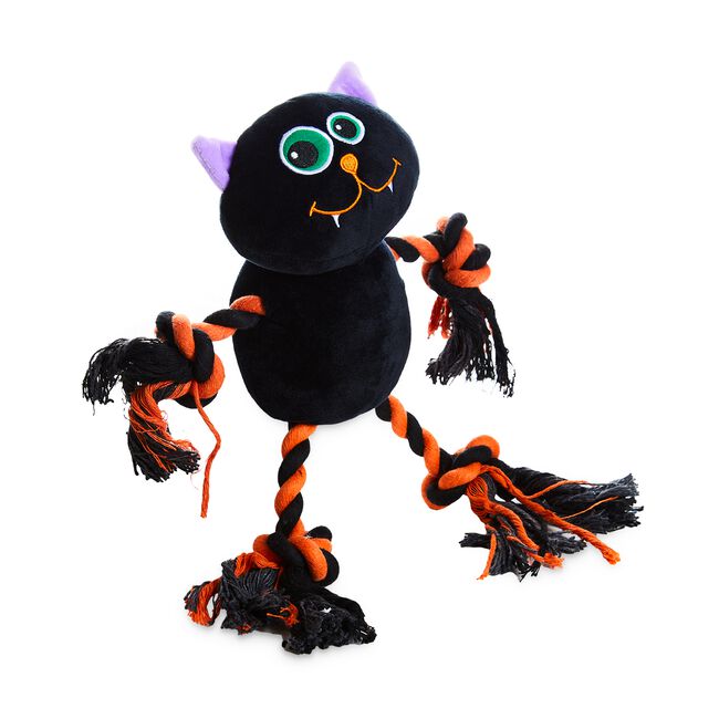 Halloween Cat Plush & Rope Toy