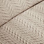 SINGLE DUVET COVER Serene Embossed Curve Natural