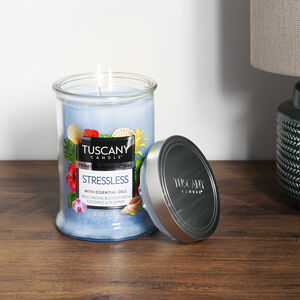 Tuscany Double Wick Candle Stressless 18oz