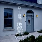 2.5M Outdoor Light-Up Christmas Tree Silhouette