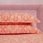 Jazmine Oxford Pillowcase Pair - Pink/Coral