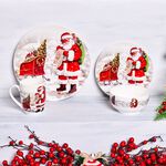 Love Christmas Frosty Santa Large Plate 