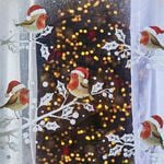 Christmas Robin Window Sticker