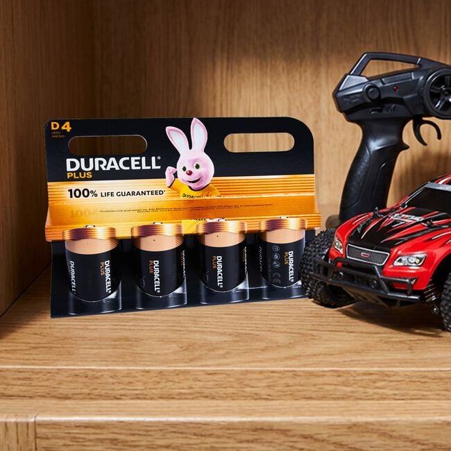 Duracell PLUS D LR20/MN1300 Batteries 4-Pack