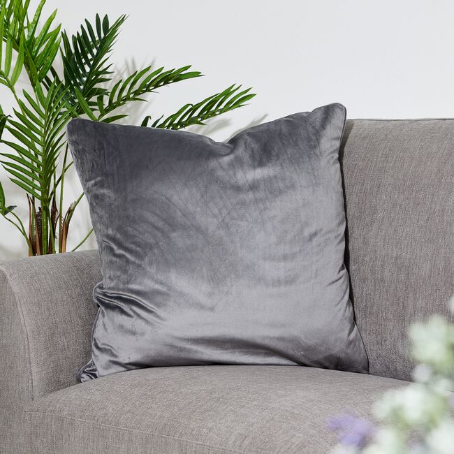 Naomi Cushion 58x58cm - Charcoal