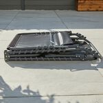 Black Folding Sun Lounger