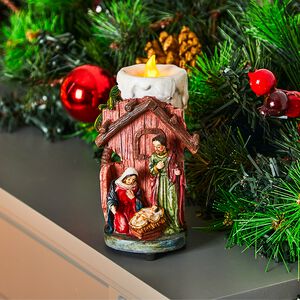 Christmas Nativity Scene Candle