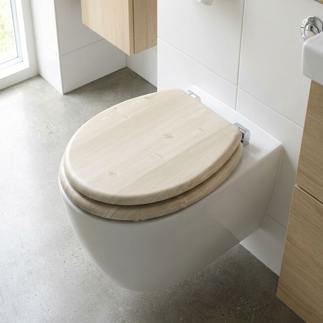 BELDRAY WHITE OAK Toilet Seat
