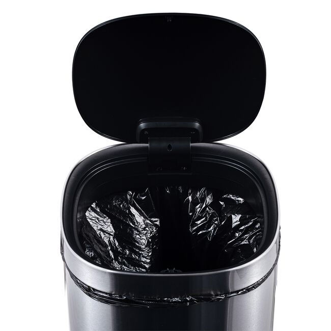 40L Newport Push Bin - Stainless Steel