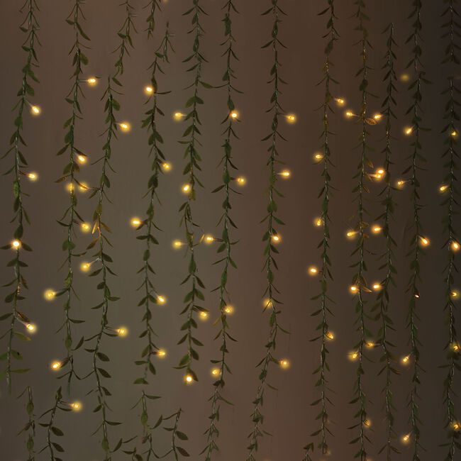 Artificial Leaf Solar Garden String Lights