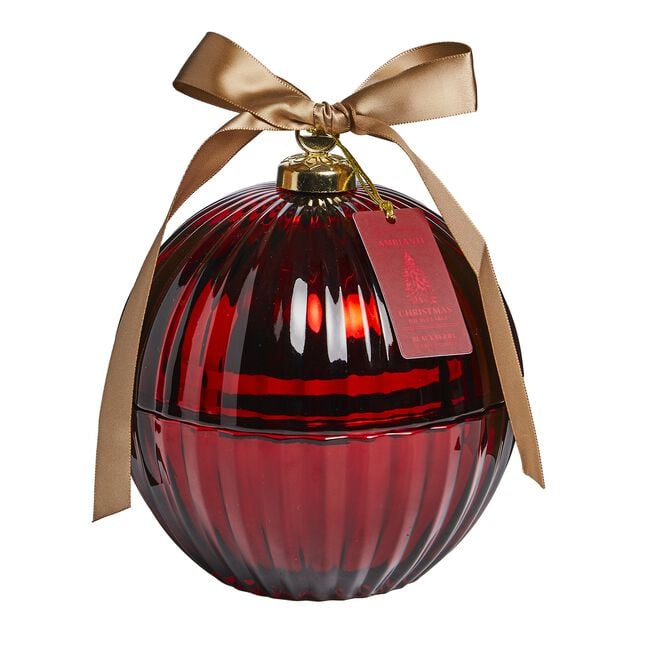 Ambianti Christmas Bauble Red 310g Candle