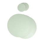 Reversible Round Coasters 4 Pack - Green & Cream